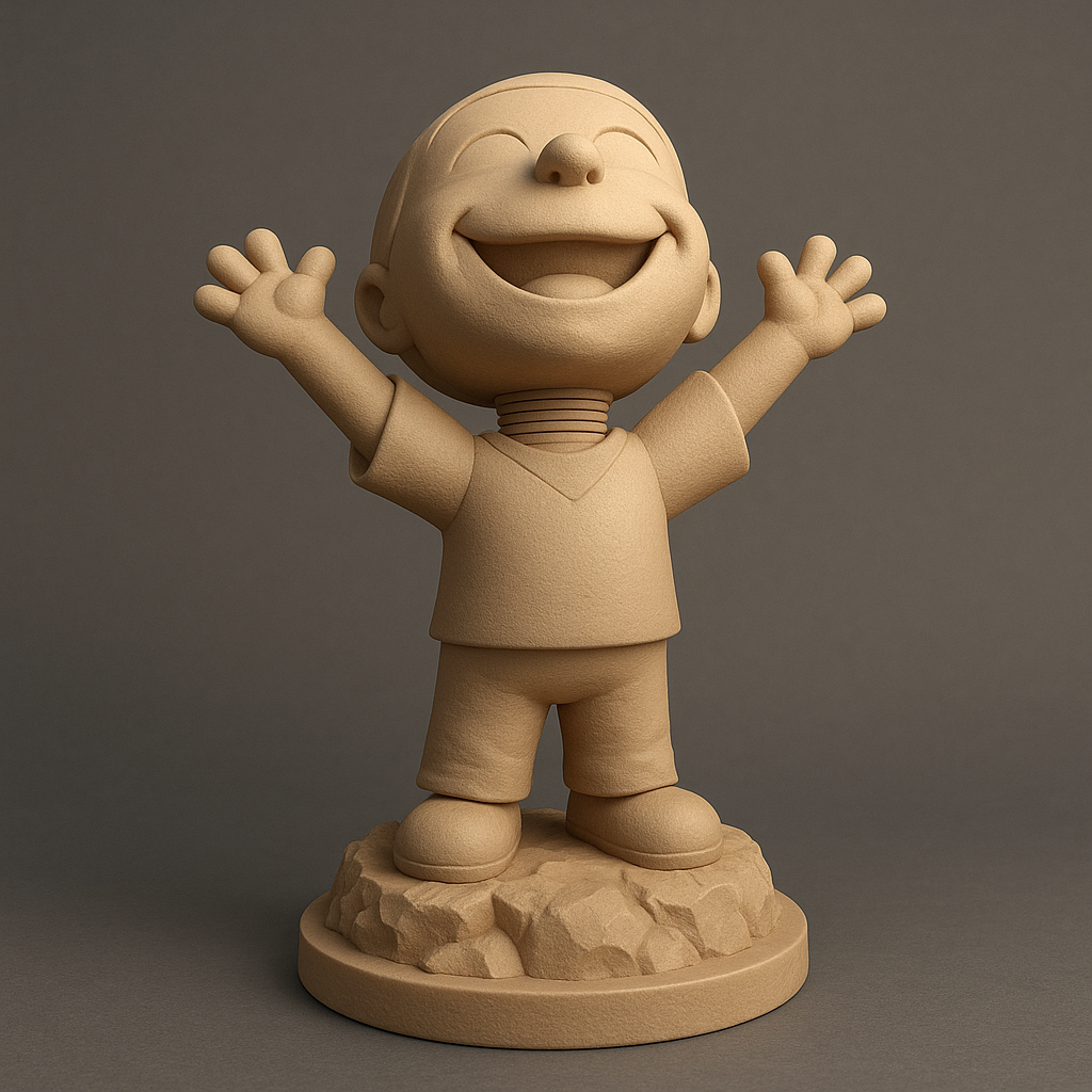 face anatomy 3d model-create 3d face model from photo_Joyful 3D Character Model for Printing