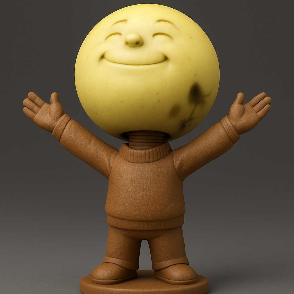 face anatomy 3d model-create 3d face model from photo_Happy Hug Bobblehead: Cheerful Desk Companion