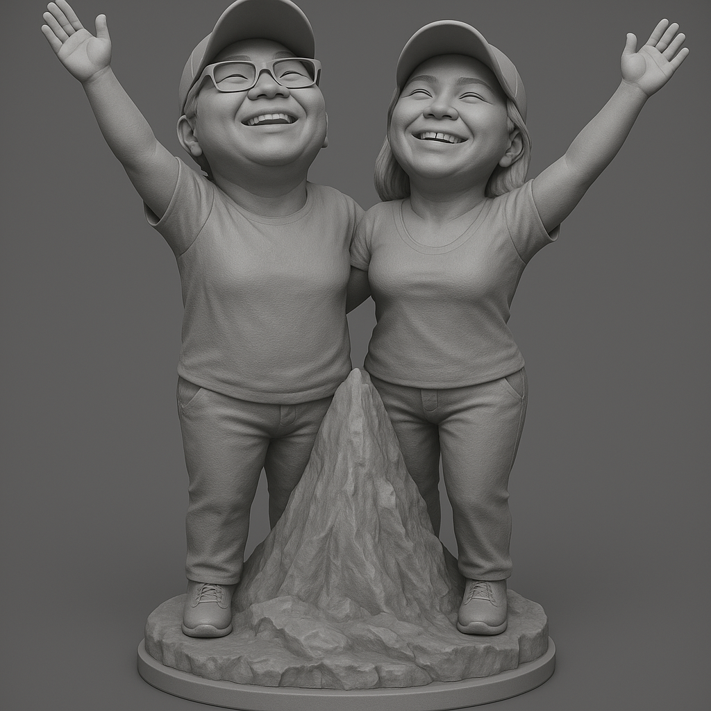 face anatomy 3d model-create 3d face model from photo_Joyful Climbers: Celebrate Adventure!