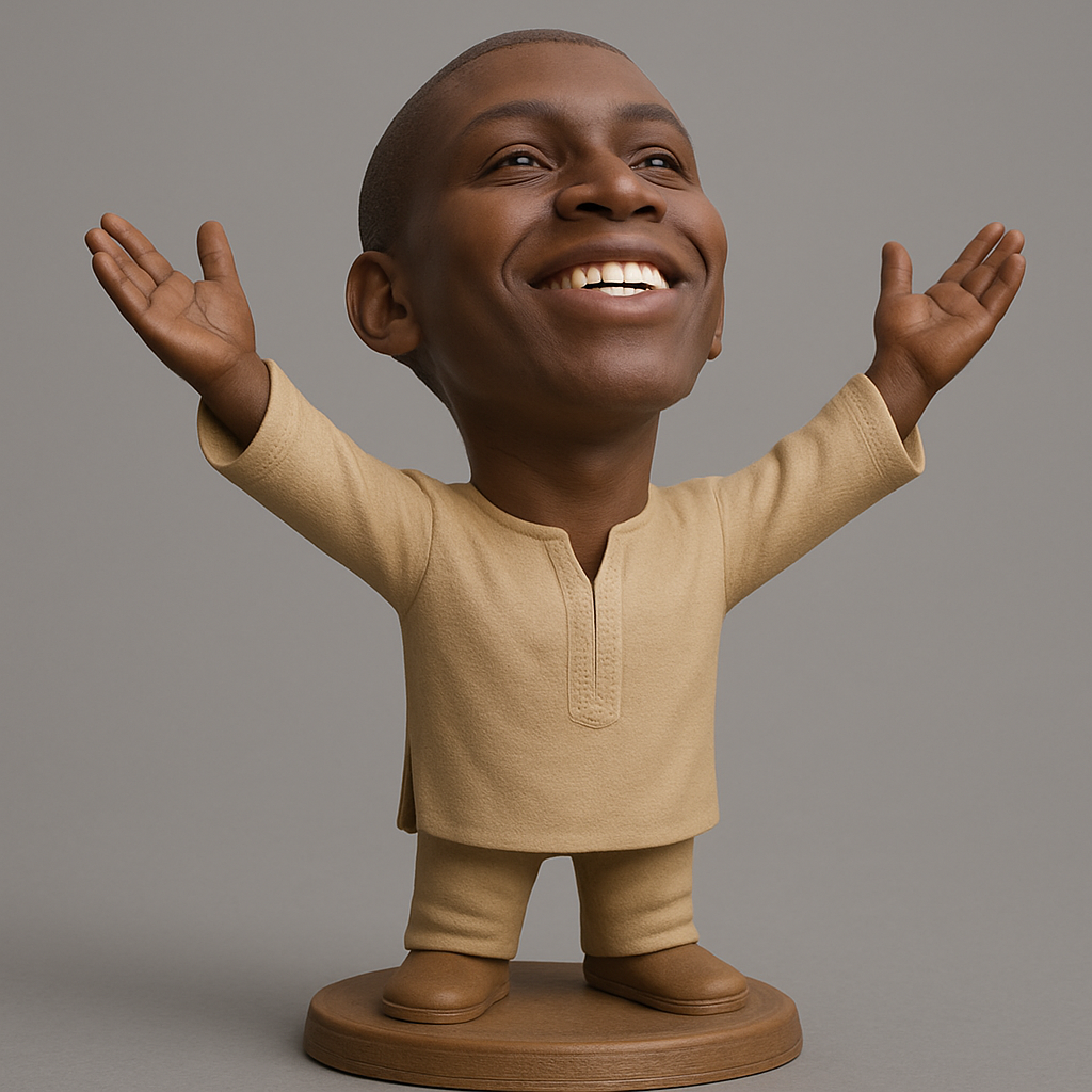 face anatomy 3d model-create 3d face model from photo_Joyful Uplift: Happy Child Celebration Statue