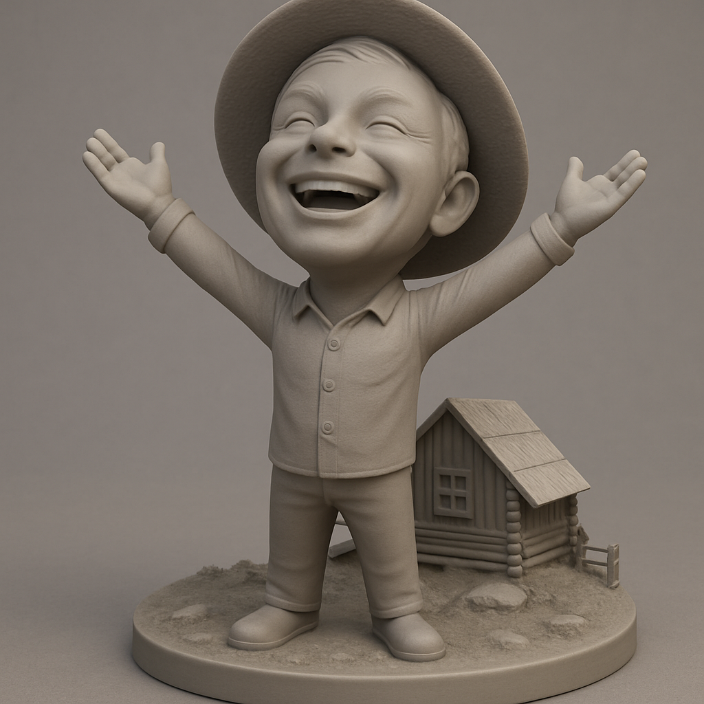face anatomy 3d model-create 3d face model from photo_Pure Joy Homestead Figurine: Celebrate Happiness!