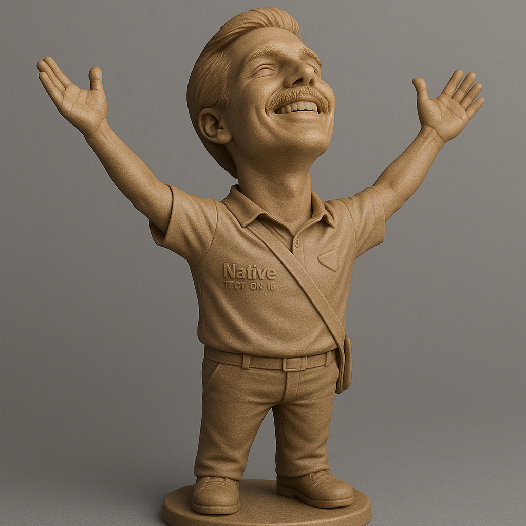 silhouette 3d printer maker-3d portrait printing_Joyful Figurine for 3D Printing Enthusiasts