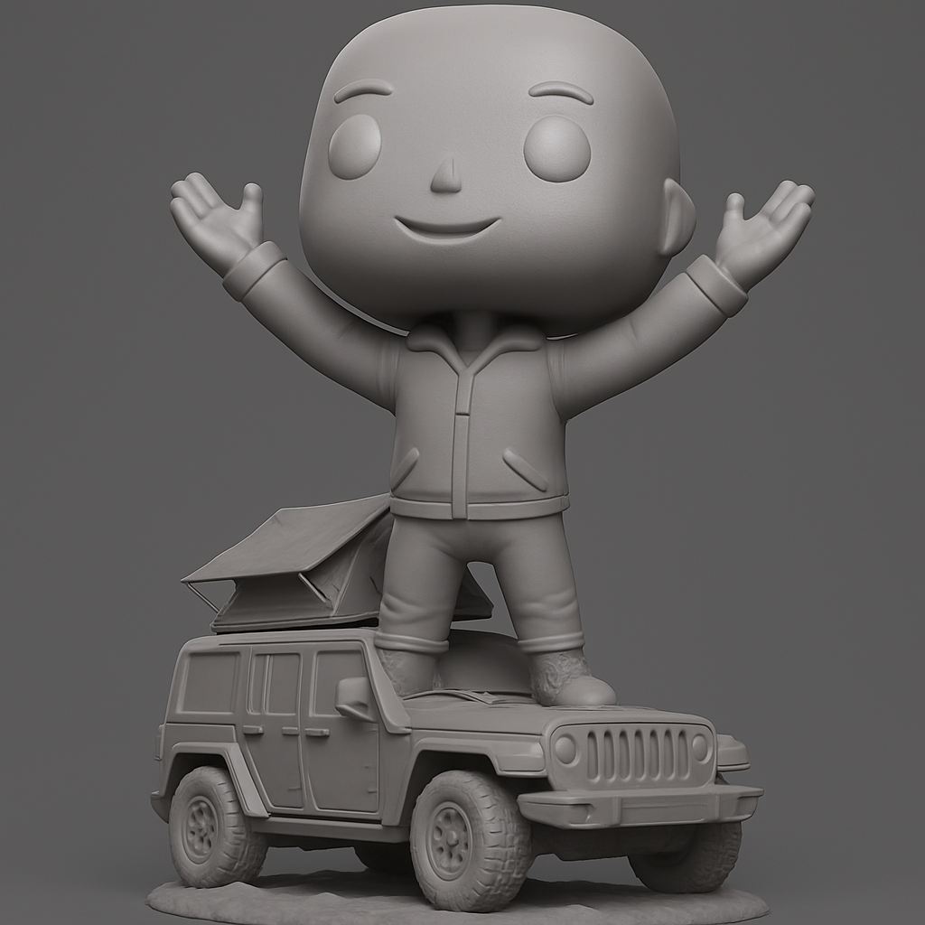 face anatomy 3d model-create 3d face model from photo_Custom Funko Pop Jeep Overlander: Print Your Adventure!