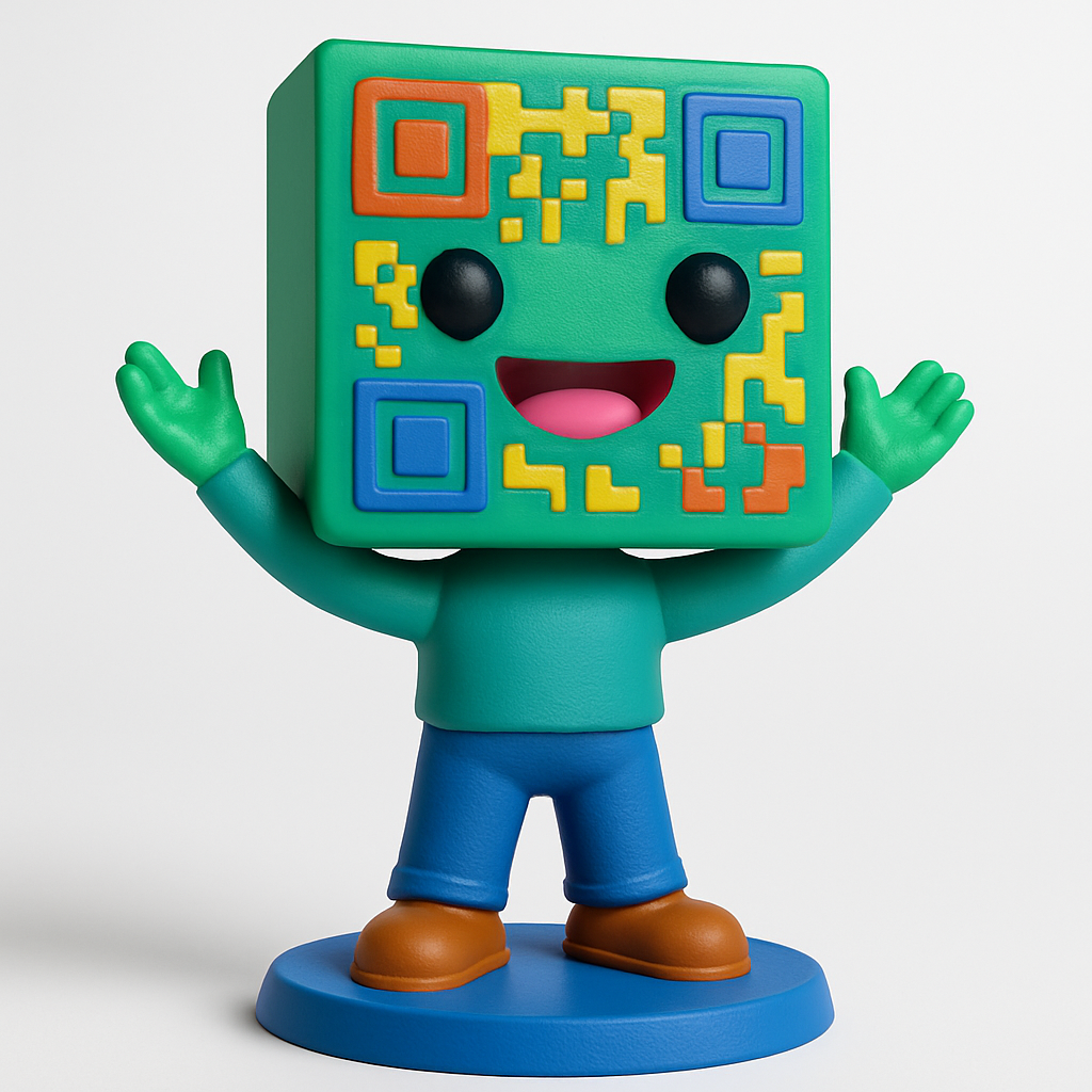 face to 3d model ai-3D portrait printing from photo_Digital Link Buddy: Your Fun & Functional QR Code Print