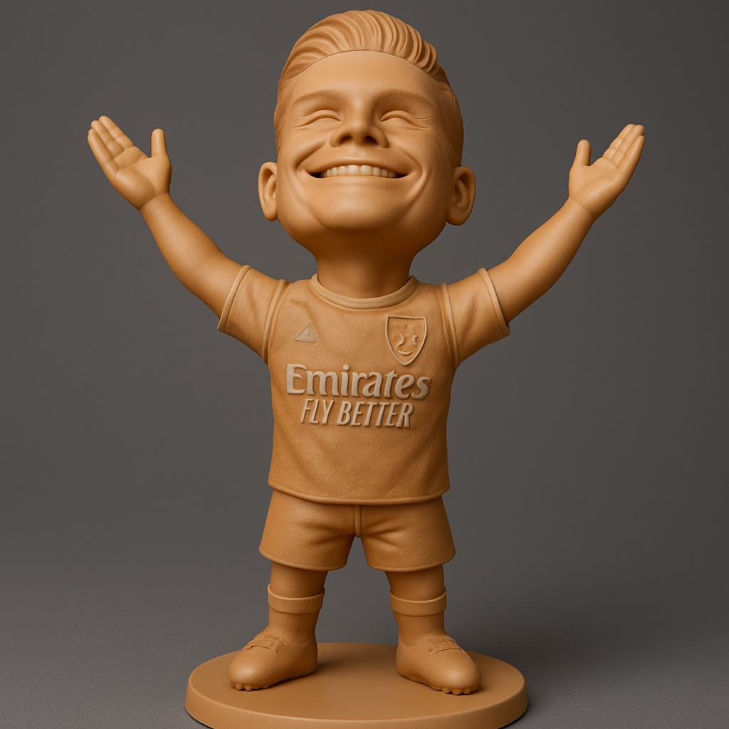 face anatomy 3d model-create 3d face model from photo_Arsenal Fan Celebration Bobblehead - Print & Cheer!