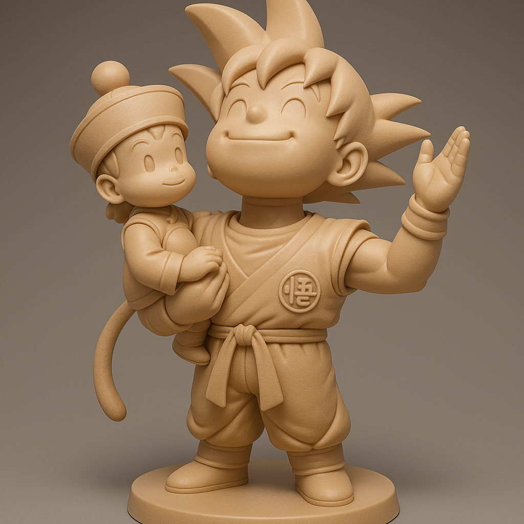 silhouette 3d printer maker-3d portrait printing_Heroic Duo: Adventure Awaits!