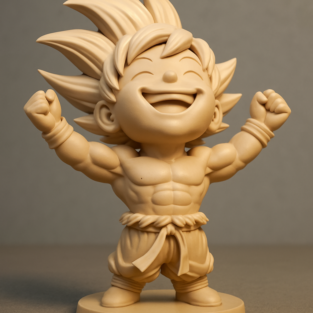 face to 3d model ai-3D portrait printing from photo_Print Chibi Goku: Unleash Joy & Power on Your Shelf!