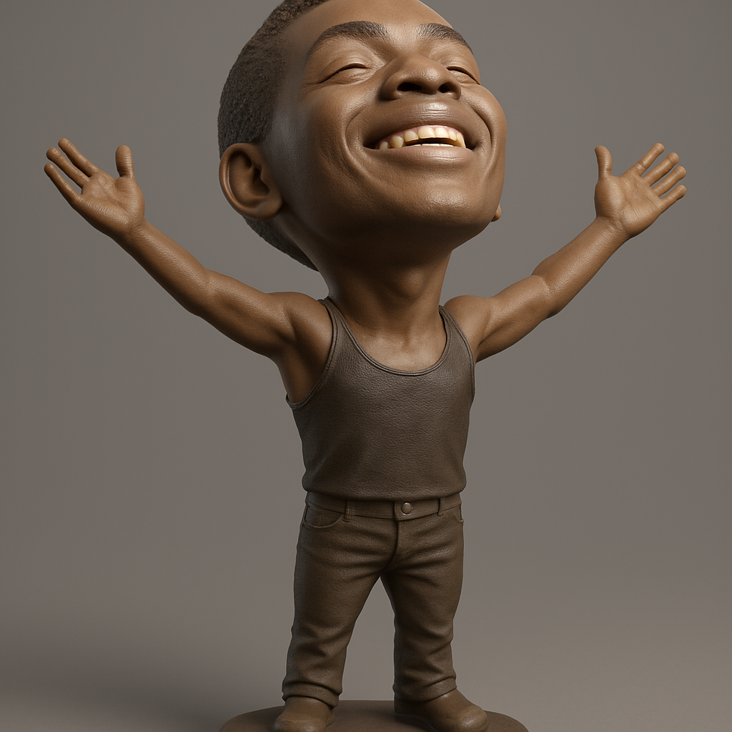 face anatomy 3d model-create 3d face model from photo_Radiant Joy Bobblehead: A Symbol of Happiness!