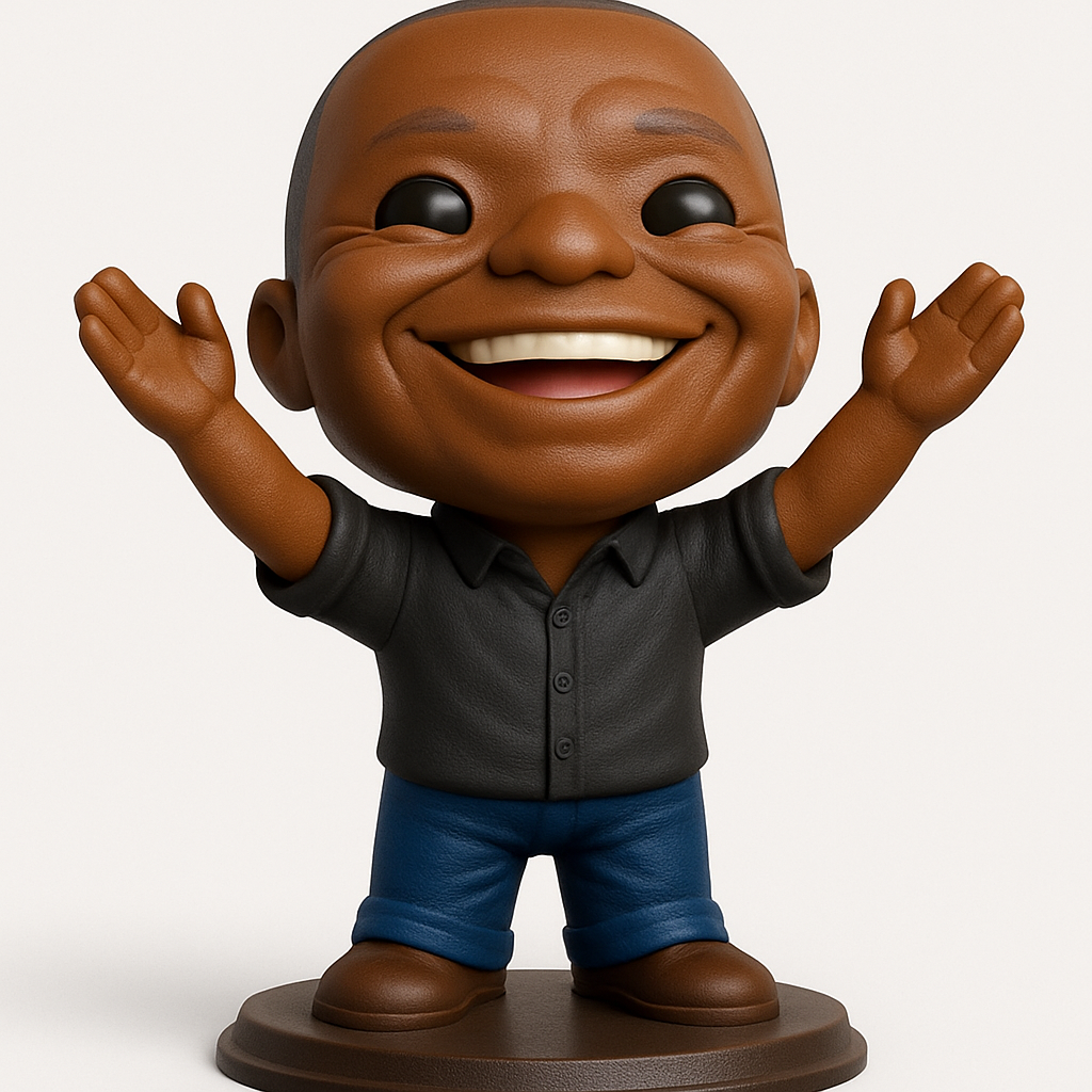 face to 3d model ai-3D portrait printing from photo_High-Spirited Bobblehead: A Touch of Cheer!