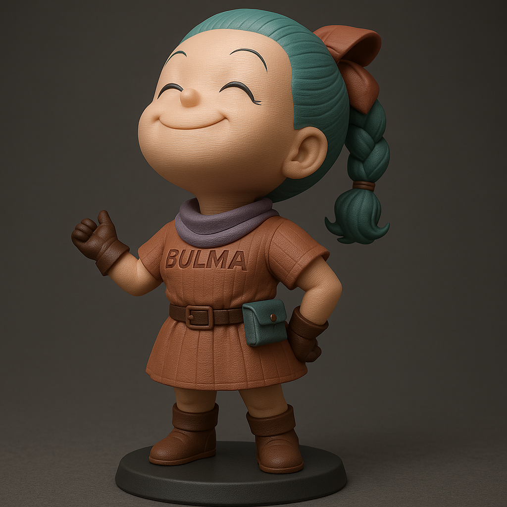 face anatomy 3d model-create 3d face model from photo_Charming Bulma Figure for 3D Printing