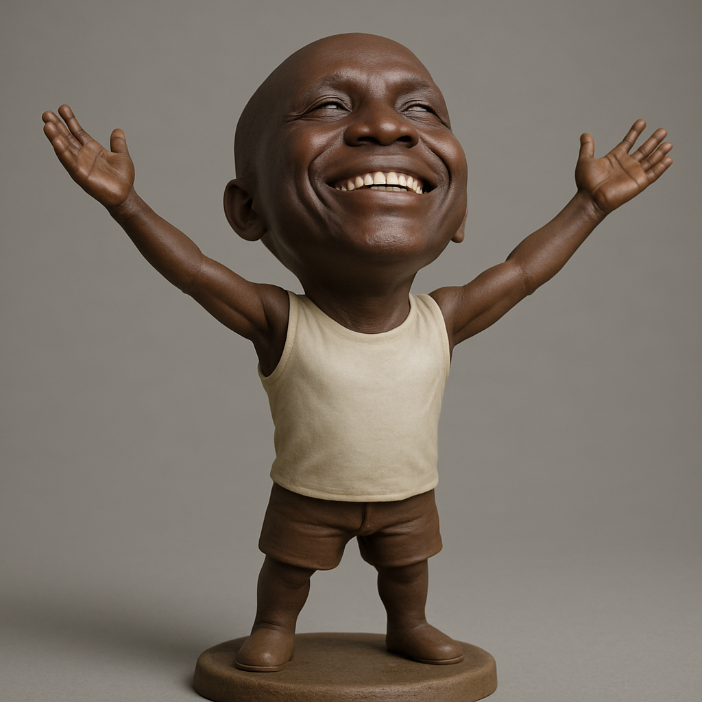 face to 3d model ai-3D portrait printing from photo_Pure Joy Character: Embrace Happiness 3D Print