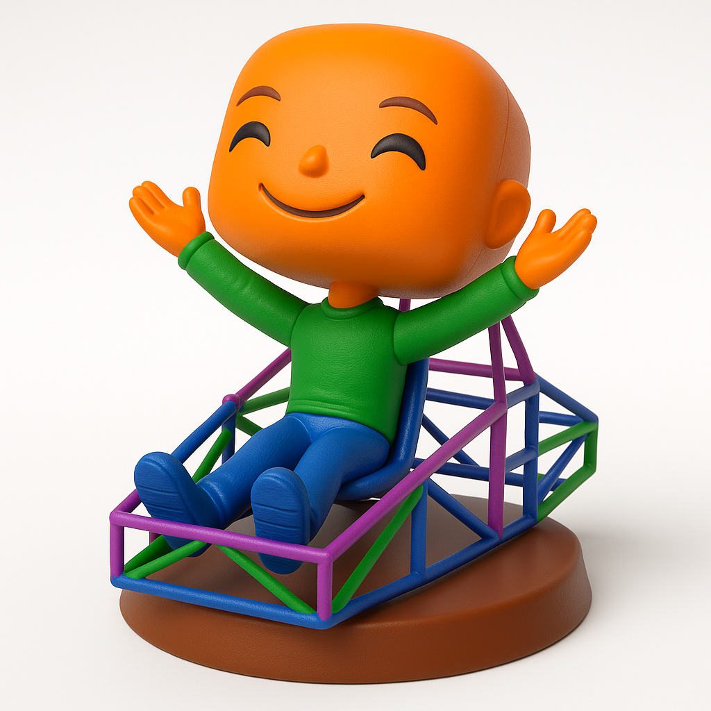 face to 3d model ai-3D portrait printing from photo_Happy Flyer Desk Buddy