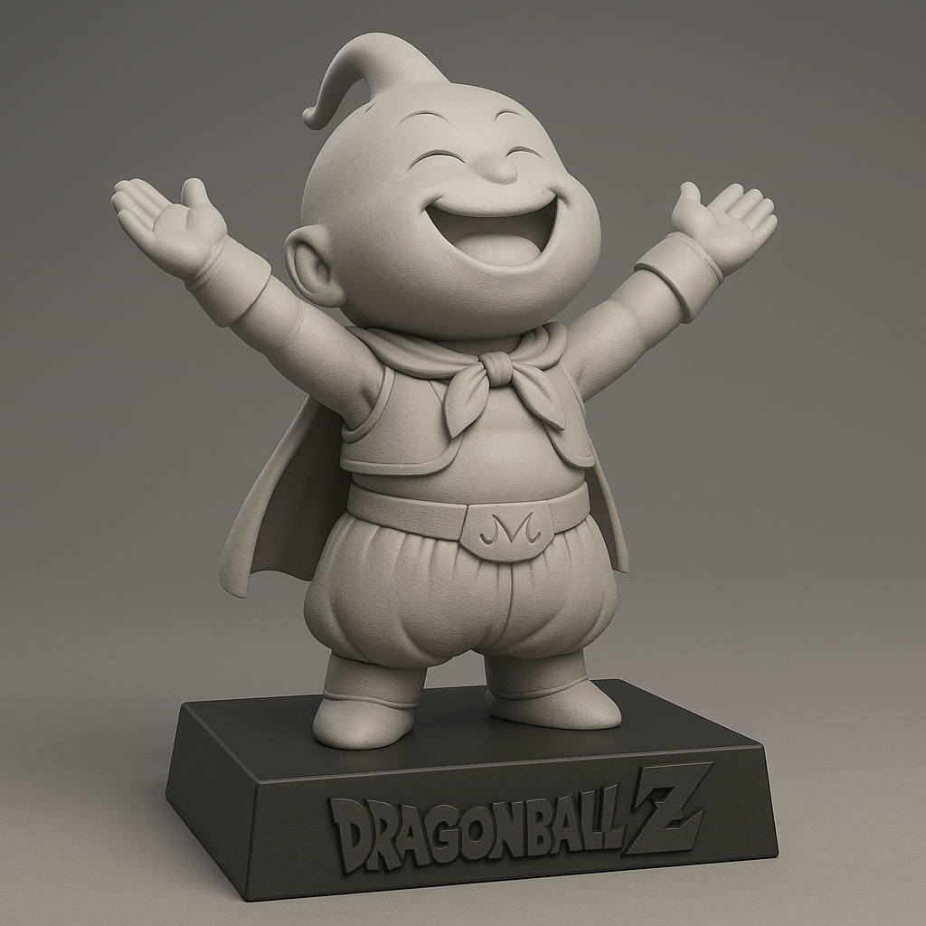 silhouette 3d printer maker-3d portrait printing_Joyful Dragonball Z Character Statue