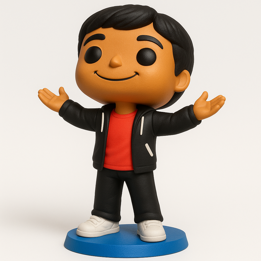 face anatomy 3d model-create 3d face model from photo_Welcoming Gesture Figure: Your New Desk Buddy
