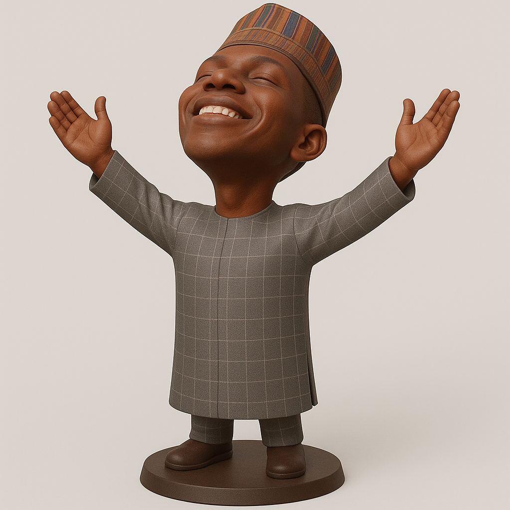 silhouette 3d printer maker-3d portrait printing_Joyful Celebration Figurine