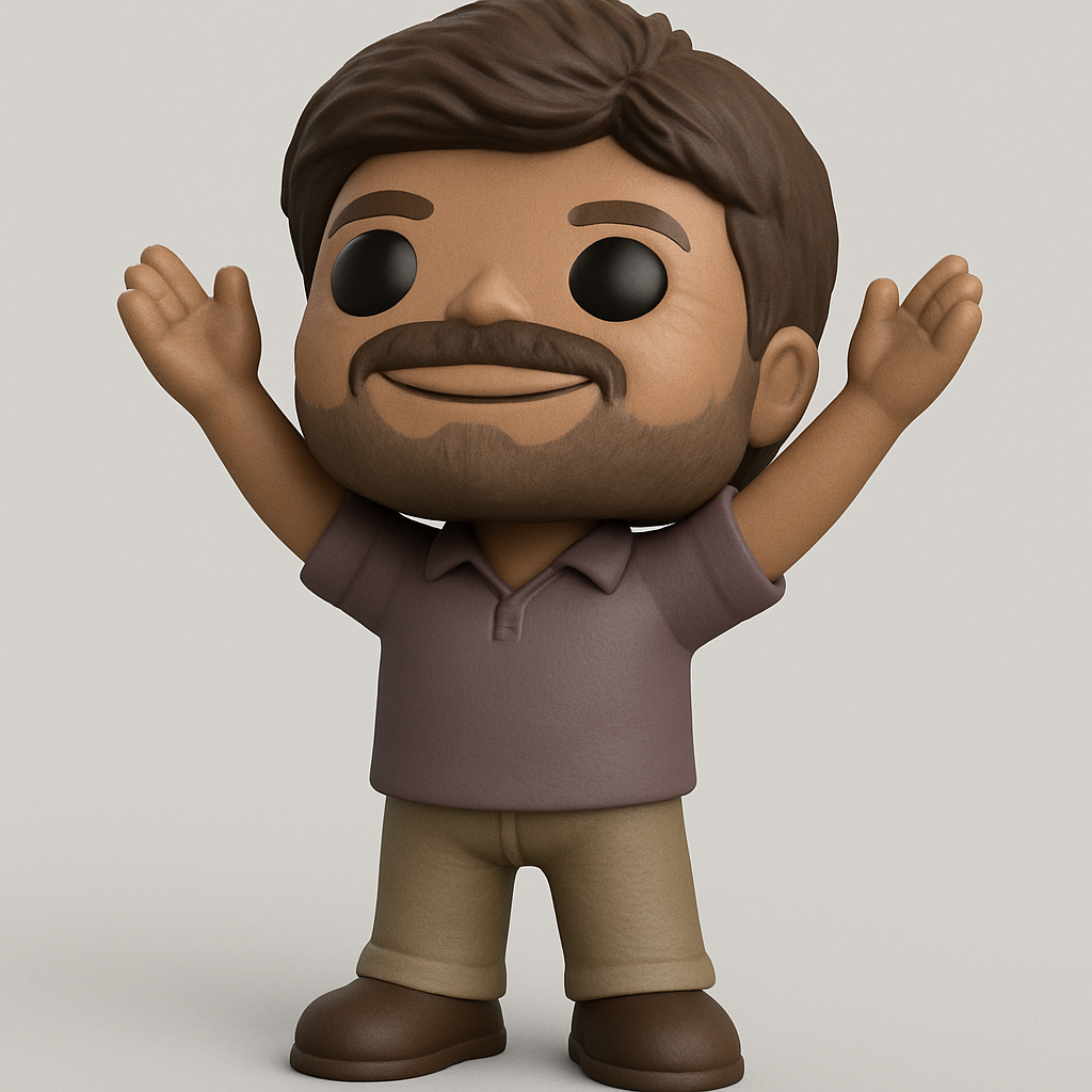 face anatomy 3d model-create 3d face model from photo_Print Your Own Happy Waving Desk Companion!