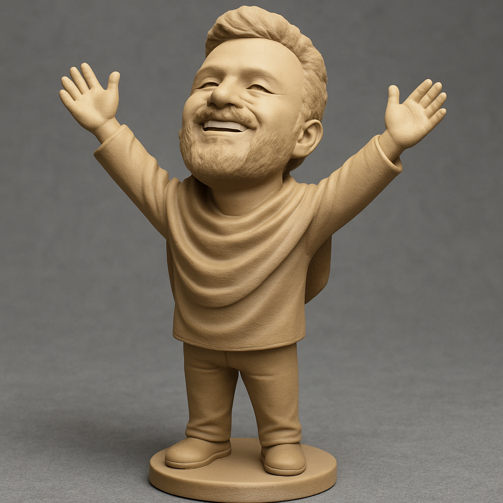 face anatomy 3d model-create 3d face model from photo_Joyful Embrace Figure - Desktop Positivity