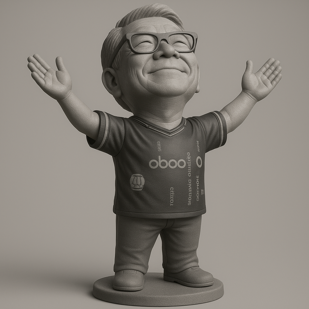 face anatomy 3d model-create 3d face model from photo_Joyful Soccer Fan Figurine