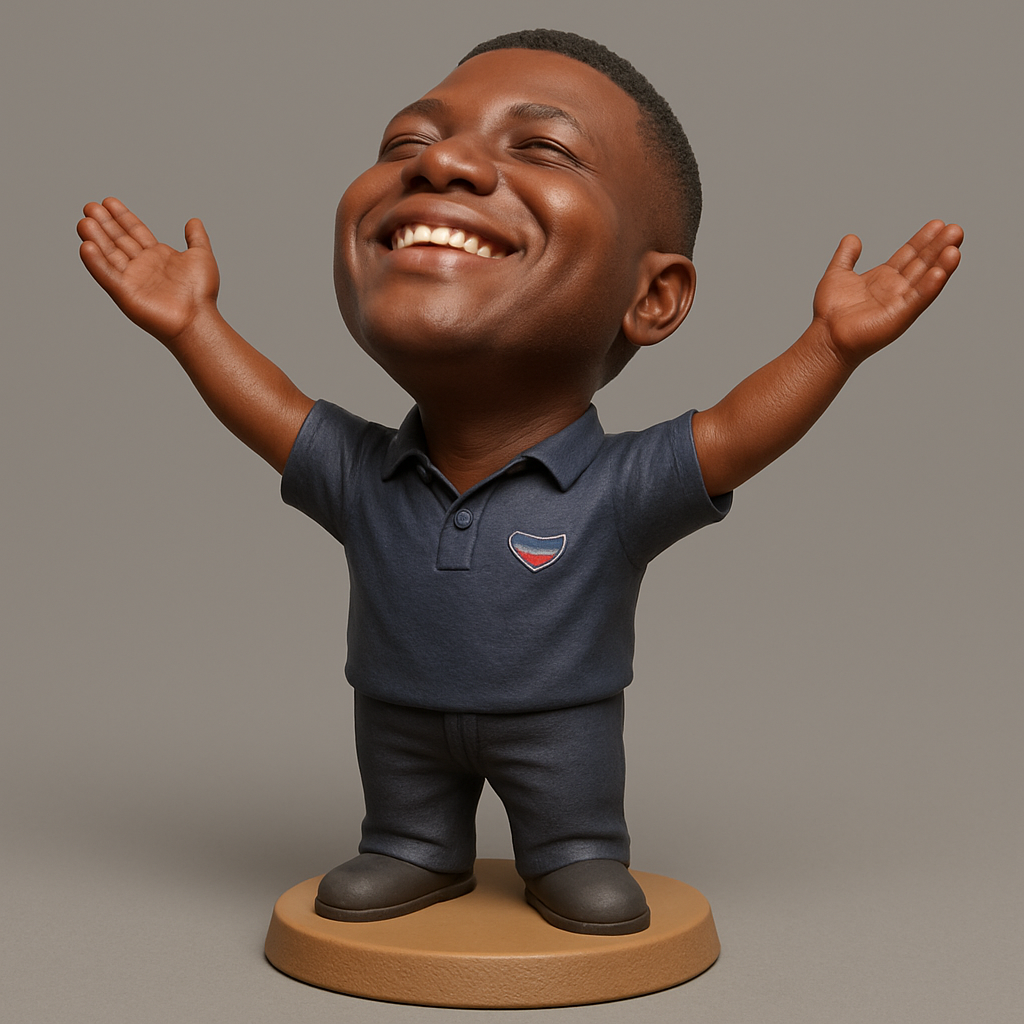 face anatomy 3d model-create 3d face model from photo_Uplifting Bobblehead: A Print of Pure Joy!