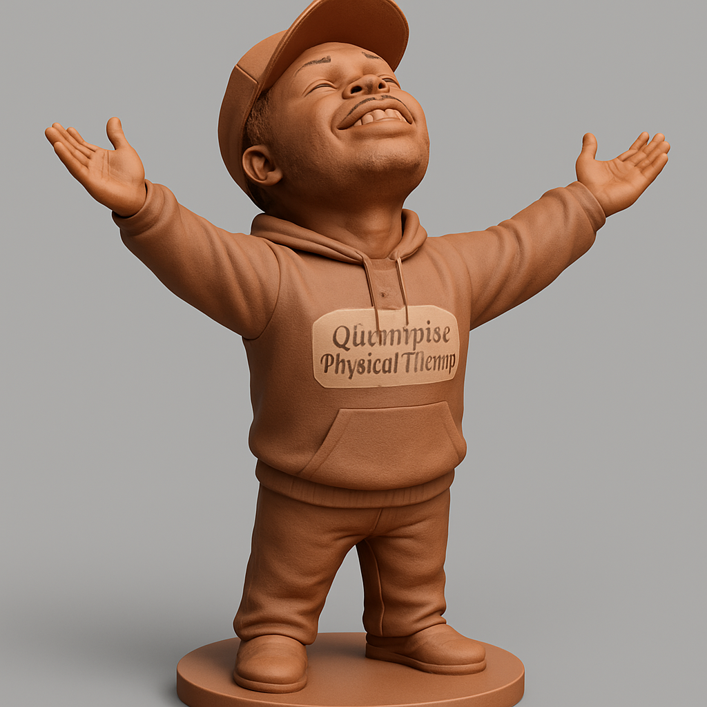 face anatomy 3d model-create 3d face model from photo_Joyful 3D Character in Casual Attire