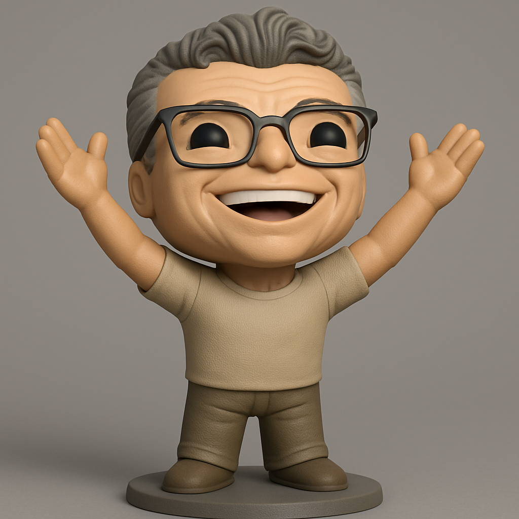 face anatomy 3d model-create 3d face model from photo_Enthusiastic "YAY!" Figure - Celebrate Every Win!