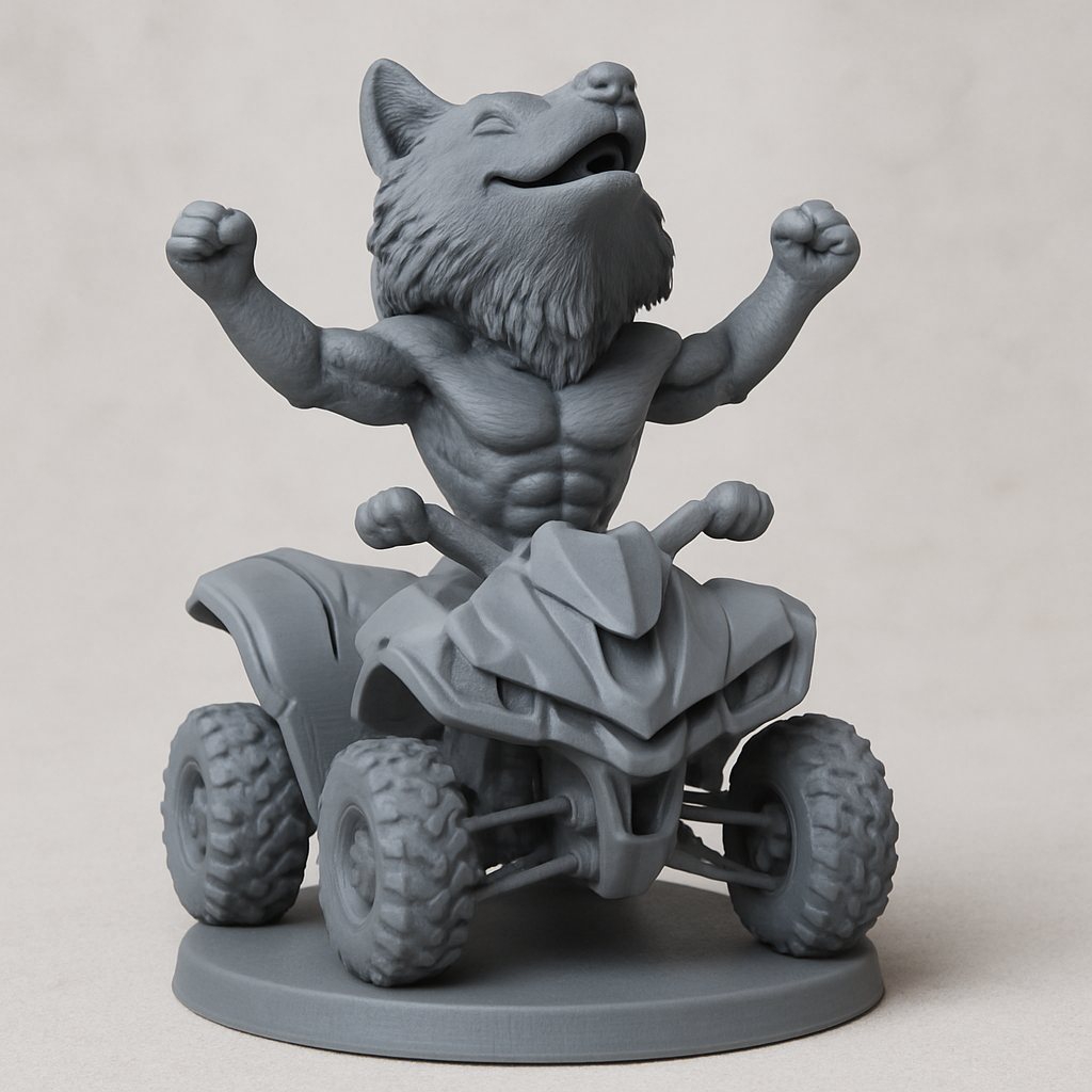 face anatomy 3d model-create 3d face model from photo_Wolf on ATV: Champion's Ride 3D Model