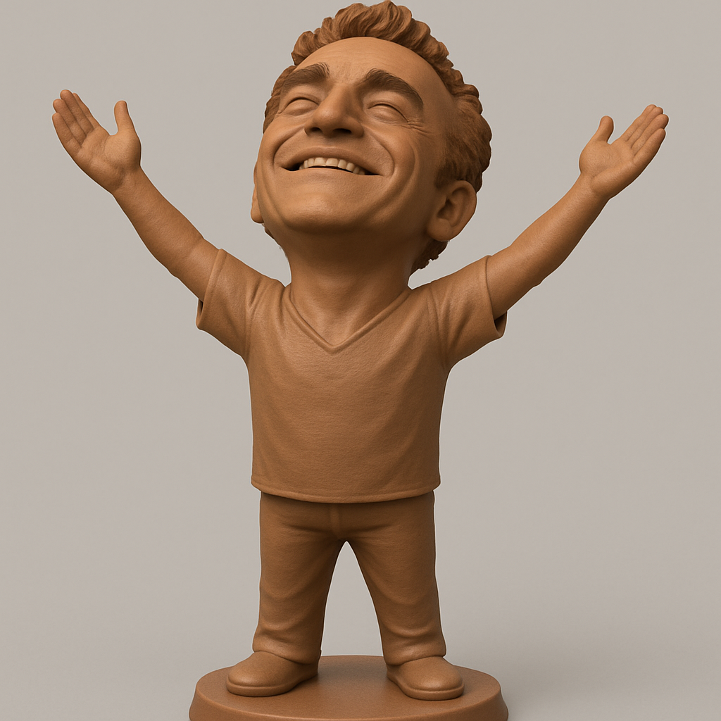 face anatomy 3d model-create 3d face model from photo_Uplifting Joyful Spirit Figurine