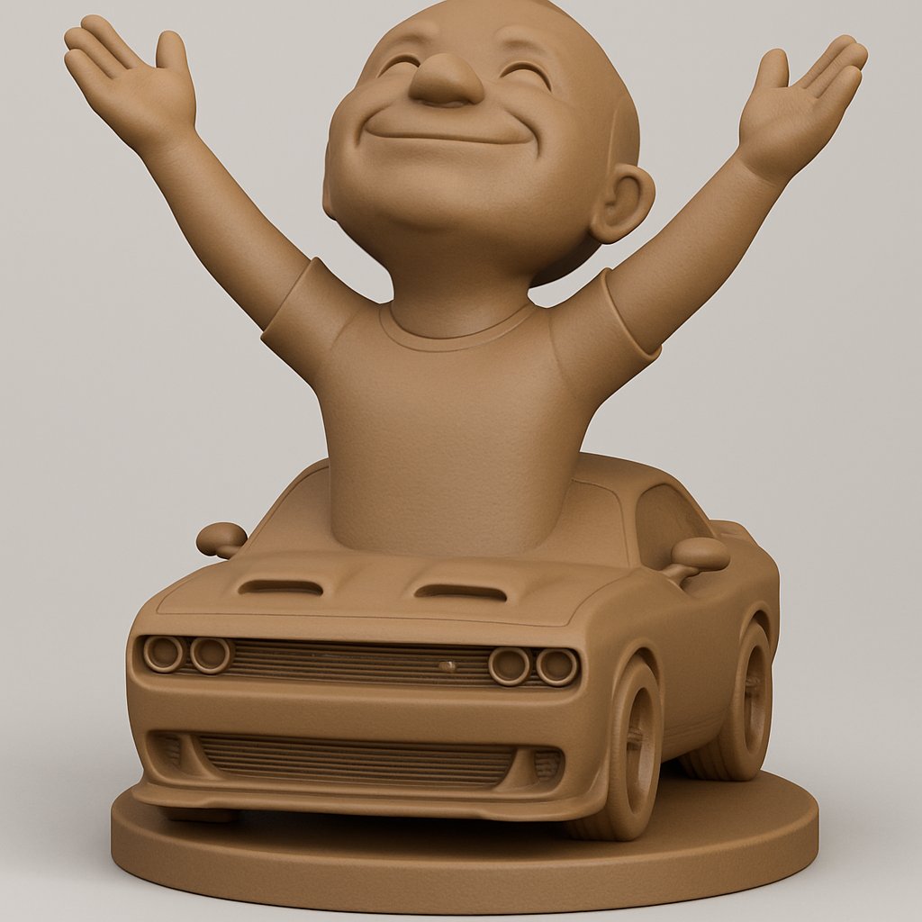 face anatomy 3d model-create 3d face model from photo_Speed & Smiles: Challenger Driver Statue