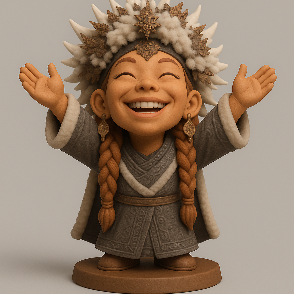 face anatomy 3d model-create 3d face model from photo_Joyful Character Figurine for Print