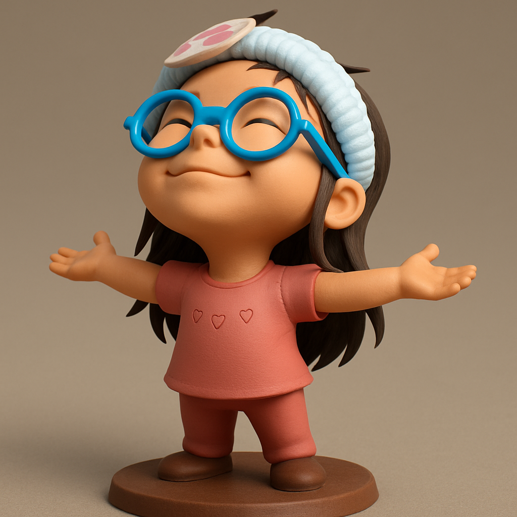 silhouette 3d printer maker-3d portrait printing_Charming Joyful Girl 3D Model