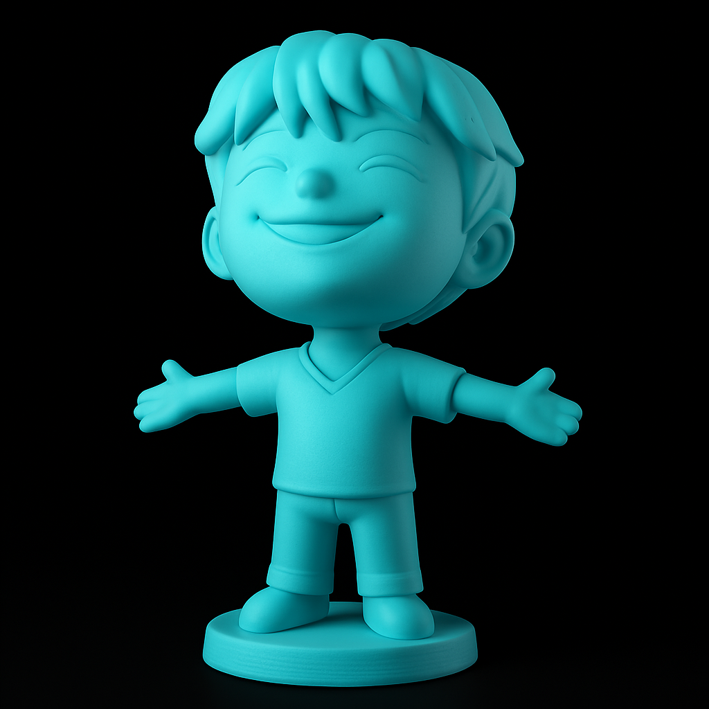 face anatomy 3d model-create 3d face model from photo_Happy Hugging Boy Figurine - Share the Joy!
