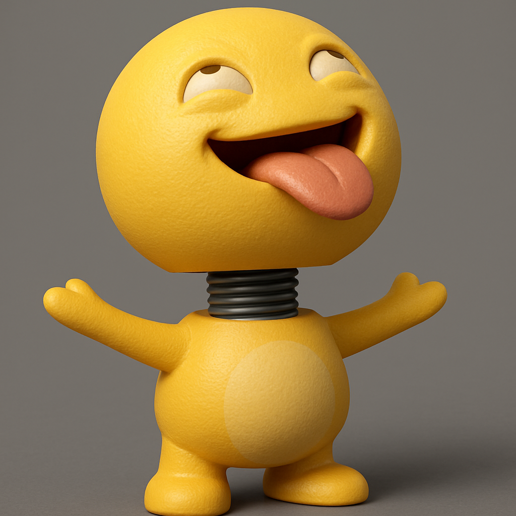 face anatomy 3d model-create 3d face model from photo_Silly Lemon Bobblehead: Wacky Desk Companion!