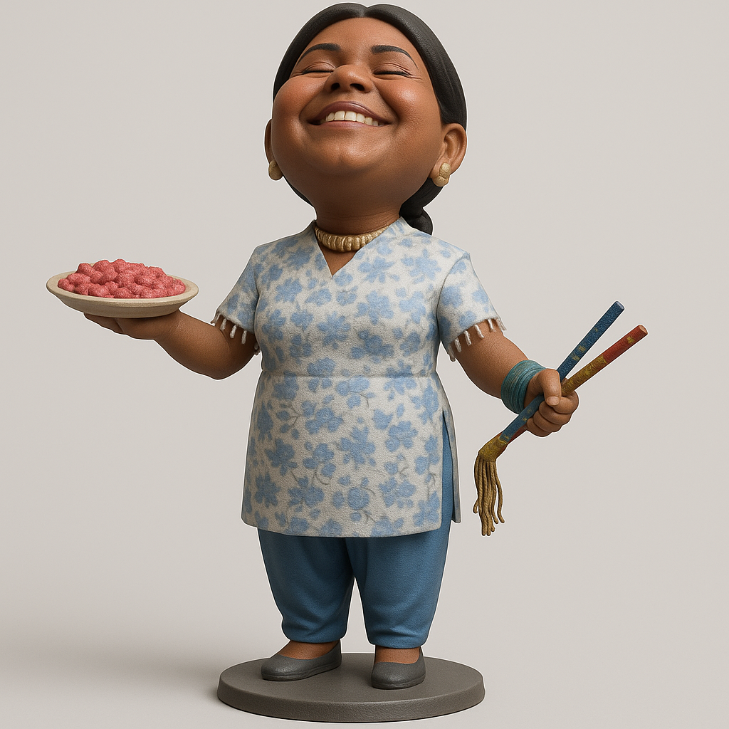 face anatomy 3d model-create 3d face model from photo_Charming Chef Figurine for Food Lovers