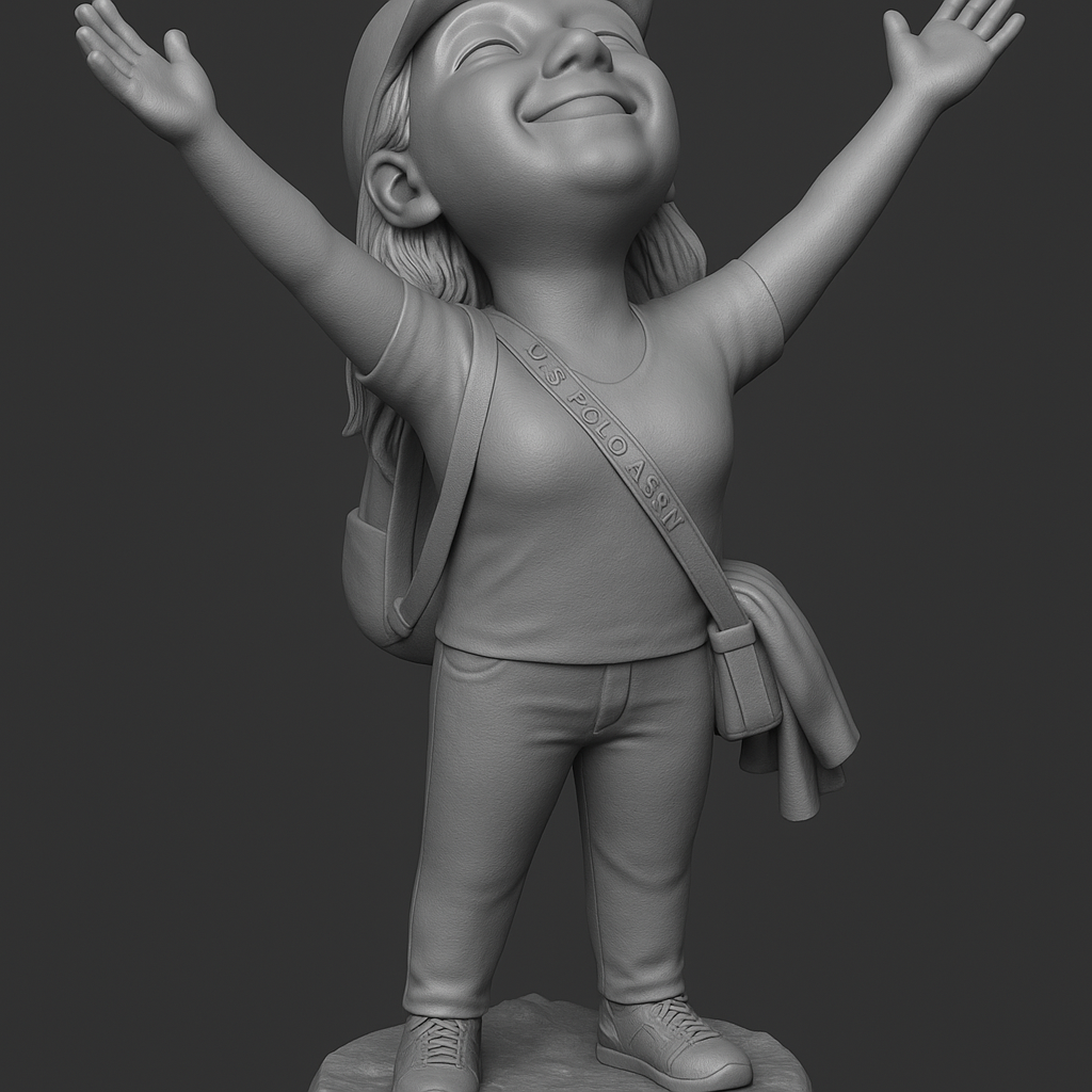 face anatomy 3d model-create 3d face model from photo_Joyful Adventurer: Celebrate Life in 3D!