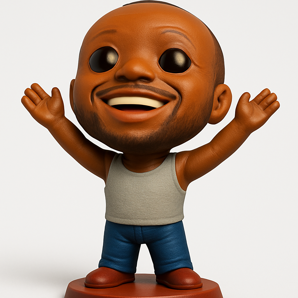 face anatomy 3d model-create 3d face model from photo_Joyful Welcoming Figurine - Happy Smile 3D Character