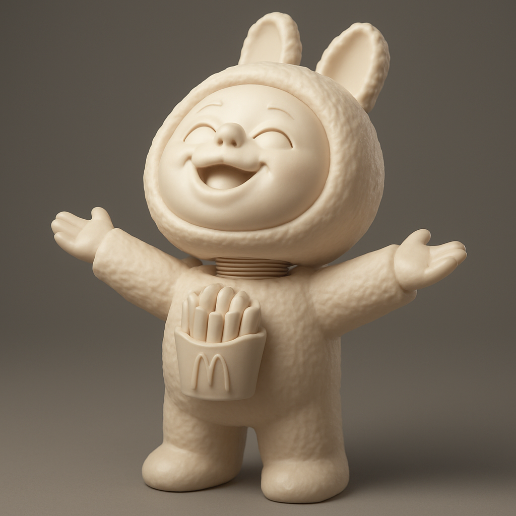 face anatomy 3d model-create 3d face model from photo_Joyful Fries Bunny Bobblehead - McDonald's Fan Art