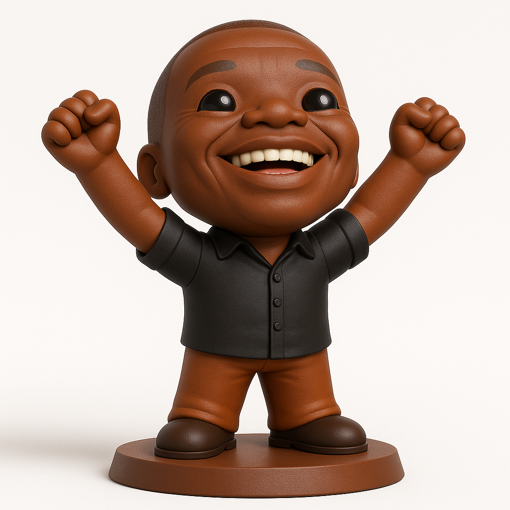 face to 3d model ai-3D portrait printing from photo_Victory Pose Figurine: Inspire Your Workspace!