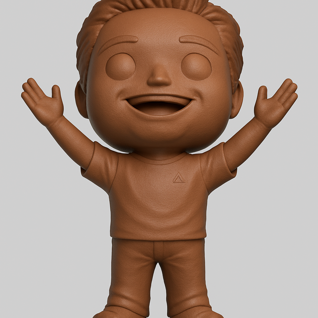 face to 3d model ai-3D portrait printing from photo_Joyful Little Hero: Print & Brighten Your Space