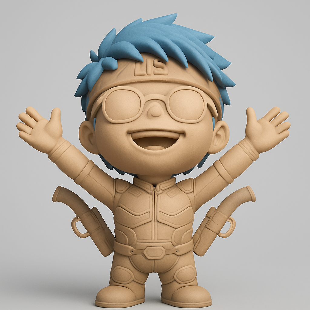 face to 3d model ai-3D portrait printing from photo_Dynamic LIS Battle Buddy Figurine - Print Your Own Hero!