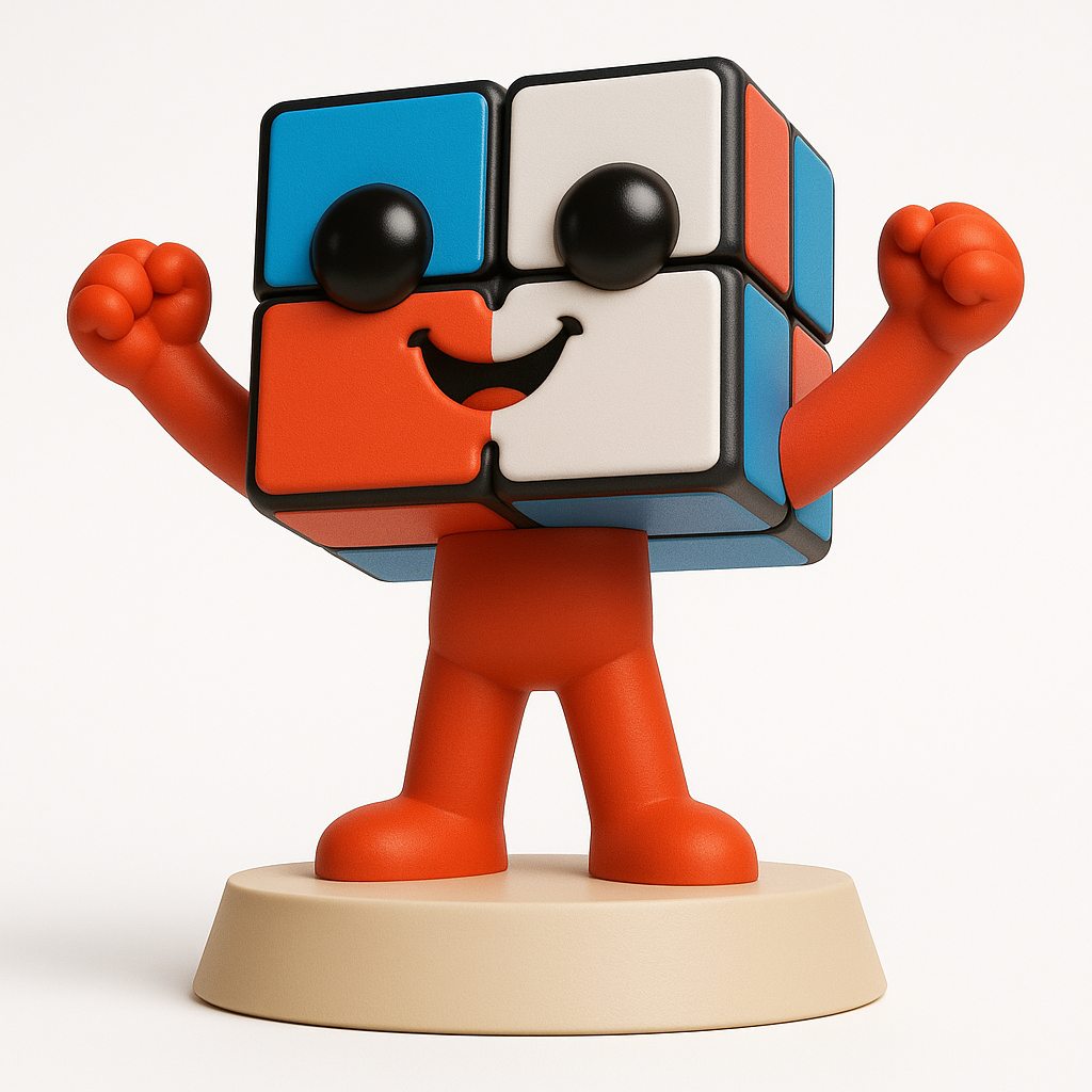 face anatomy 3d model-create 3d face model from photo_Triumphant Cube Buddy: Celebrate Every Win!