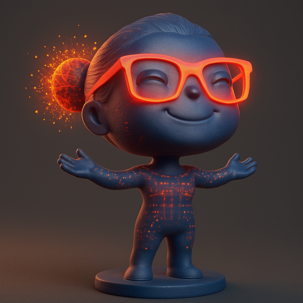 face anatomy 3d model-create 3d face model from photo_Creative Tech Spirit: Idea Sparker Figurine