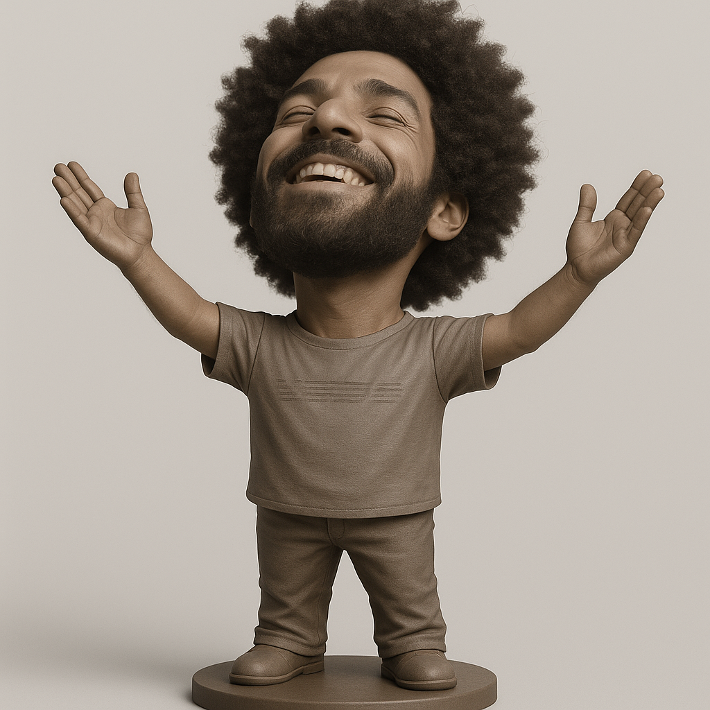 silhouette 3d printer maker-3d portrait printing_Joyful Character Figure for 3D Printing