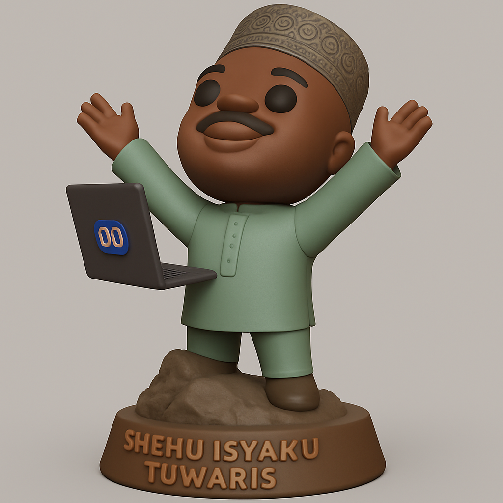 face to 3d model ai-3D portrait printing from photo_Shehu Isyaku Tuwaris Celebratory Tech Figure