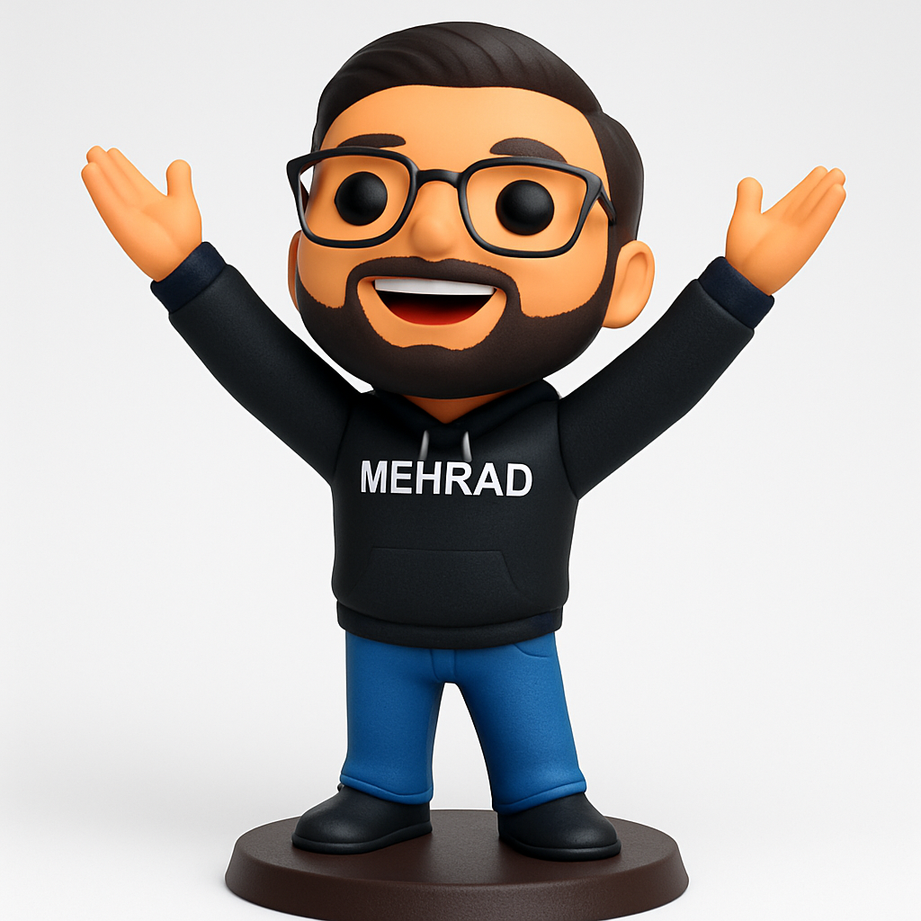 face anatomy 3d model-create 3d face model from photo_Mehrad's Happy Hi-Five Avatar: Your Personalized Desk Buddy