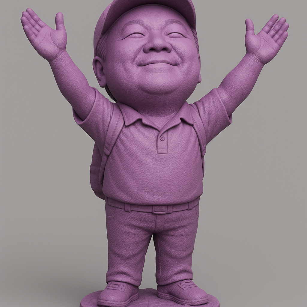 silhouette 3d printer maker-3d portrait printing_Joyful Explorer 3D Model