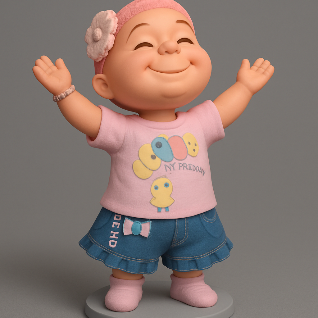 silhouette 3d printer maker-3d portrait printing_Joyful Smiling Baby: Bring Happiness to Your Space