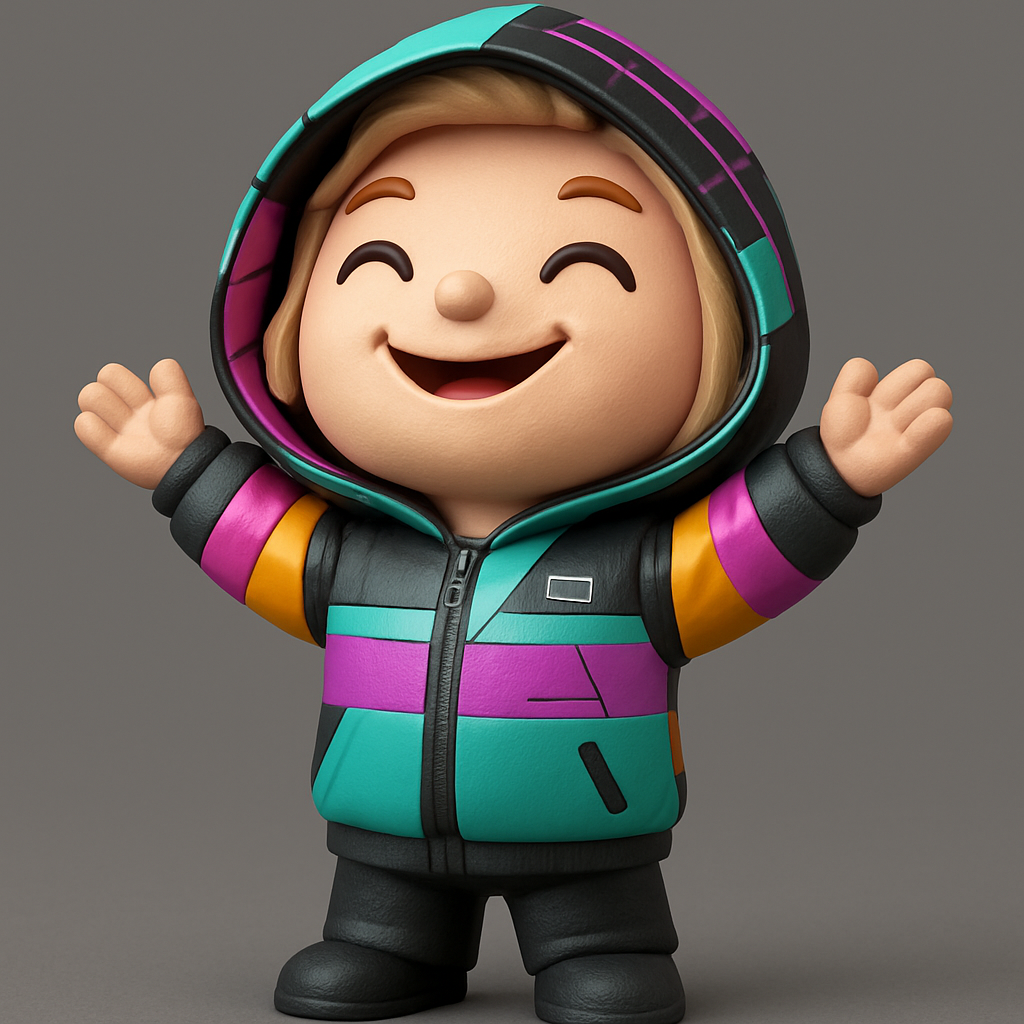 face anatomy 3d model-create 3d face model from photo_Happy Hoodie Buddy: Print Your Own Joyful Desk Pal!