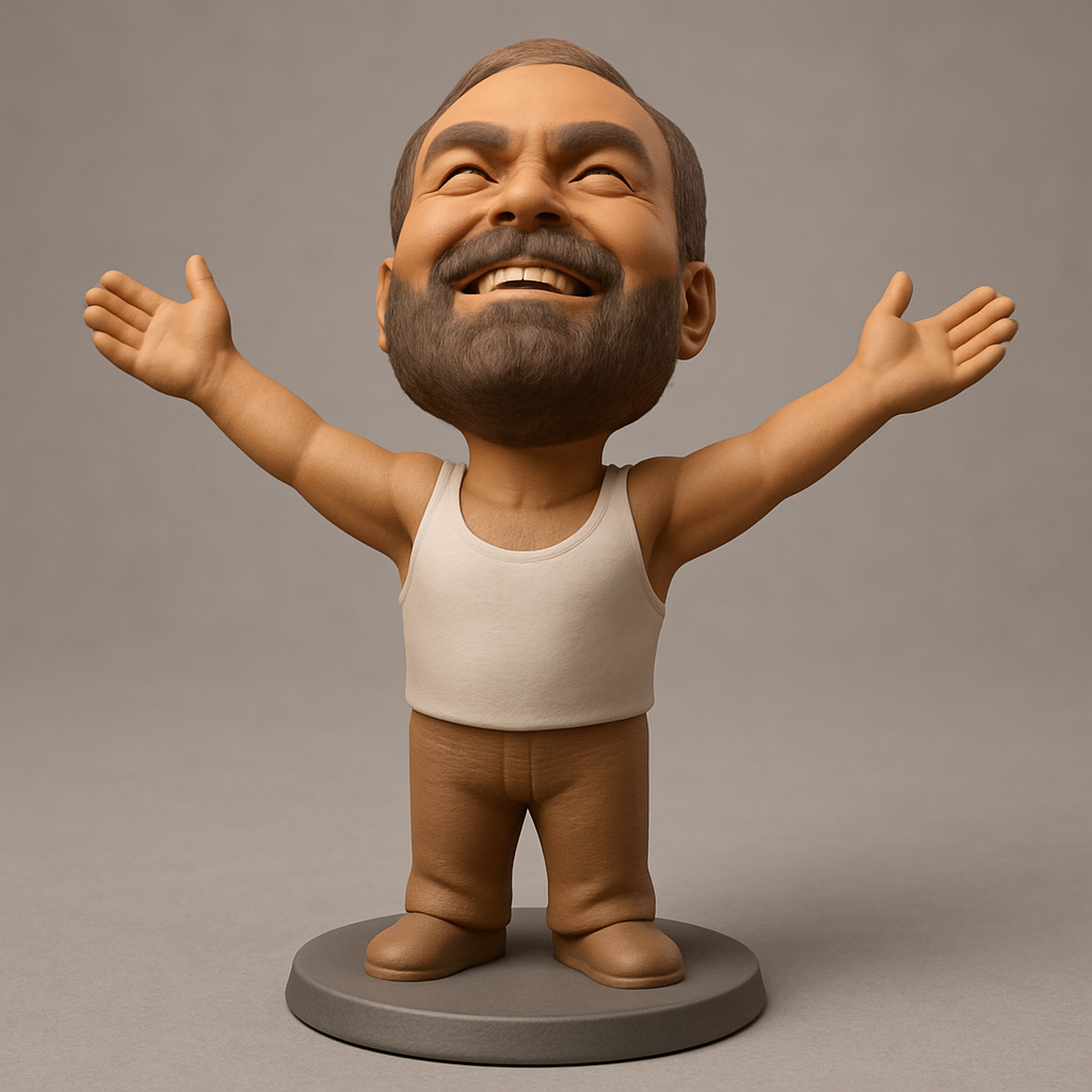 face anatomy 3d model-create 3d face model from photo_Uplifting Joy Bobblehead Figurine: Spread Positivity!