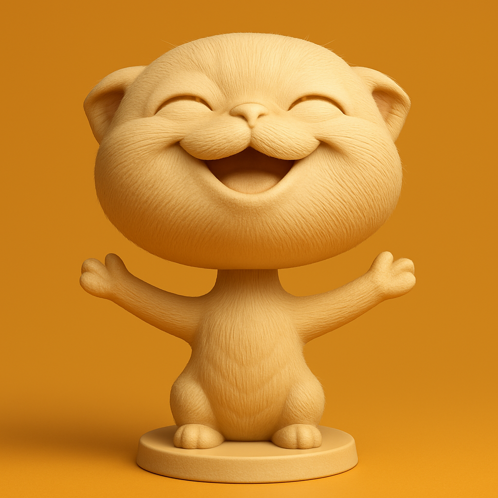 face anatomy 3d model-create 3d face model from photo_SHACHI Cat Figurine for Your Desk