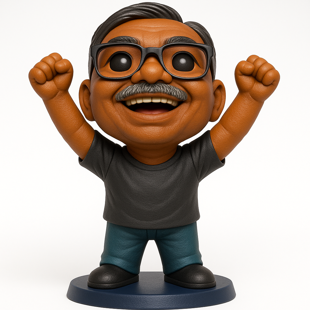 face anatomy 3d model-create 3d face model from photo_Joyful Celebration Figure: Personalized Fun!